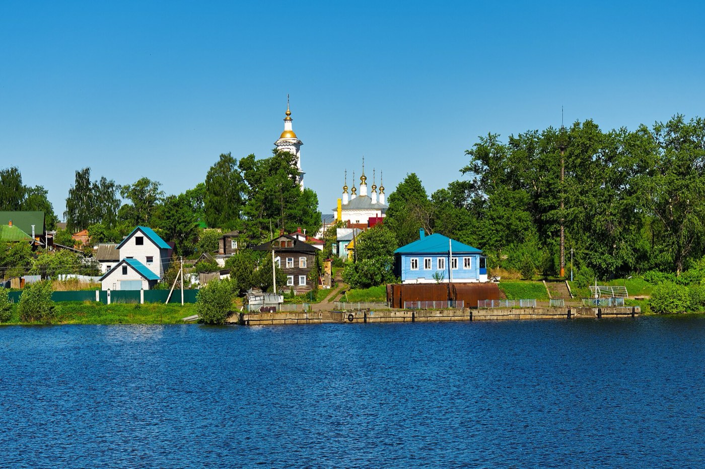 Берег Волги у Кимр